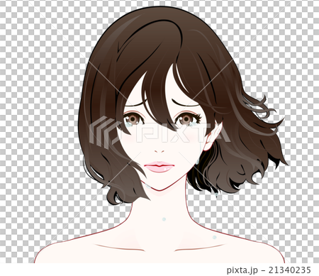 女性の表情 / 泣き顔 / ヌード / なびく髪 女性の表情 / 泣き顔 / ヌード / なびく髪 21340235