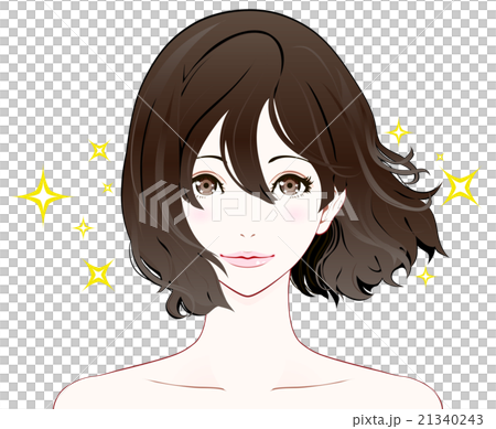 女性の表情 / 期待 / ヌード / なびく髪 21340243