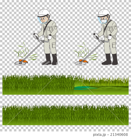 Mowing work material 21340608