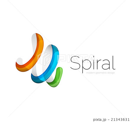 Modern vector ribbon logo Modern vector ribbon logo 21343631