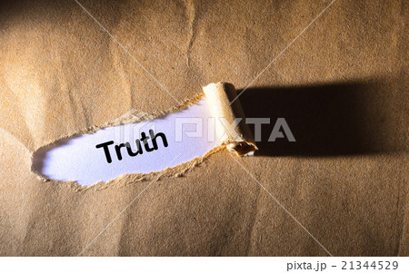 torn paper with word Truth 21344529