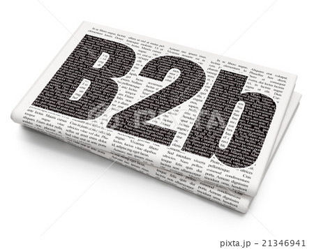 Finance concept: B2b on Newspaper background Finance concept: B2b on Newspaper background 21346941