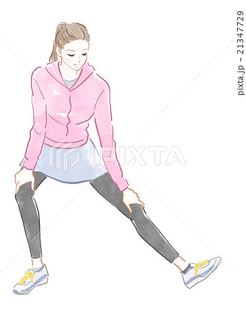 ストレッチする女性 21347729