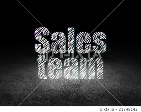 Advertising concept: Sales Team in grunge dark 21348142