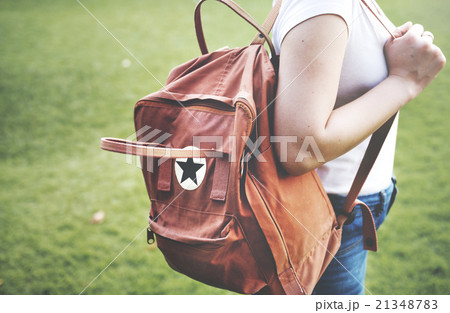 Woman Travel Bagpacker Weekend Relax Concept Woman Travel Bagpacker Weekend Relax Concept 21348783