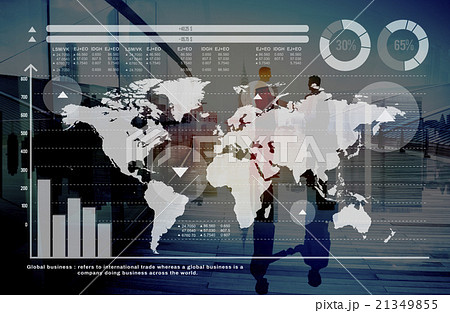 Global Business Graph Growth Finance Stock Market Concept 21349855