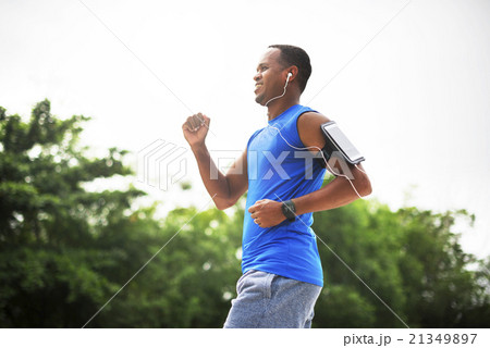 Exercise Athlete Playlist Gadget Smartphone Sporty Concept 21349897