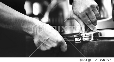 Barista Cafe Making Coffee Preparation Service Concept 21350157