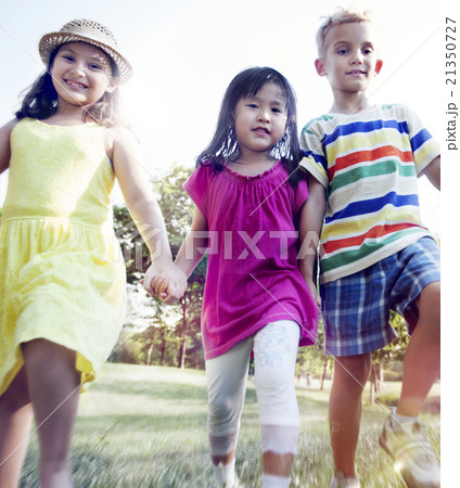 Kids Children Fun Playing Happiness Togetherness Concept Kids Children Fun Playing Happiness Togetherness Concept 21350727