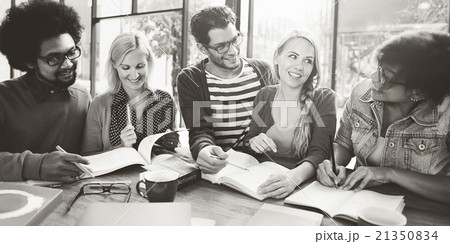 Students Studying Learning Brainstorming Team Concept Students Studying Learning Brainstorming Team Concept 21350834