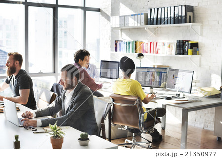Business Computer Communication Teamwork Concpet Business Computer Communication Teamwork Concpet 21350977