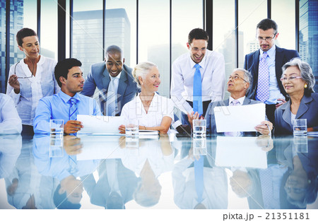 Business Collaboration Corporate Colleagues Partner Concept Business Collaboration Corporate Colleagues Partner Concept 21351181