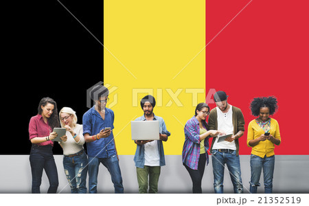 Belgium Flag Country Nationality Liberty Concept Belgium Flag Country Nationality Liberty Concept 21352519