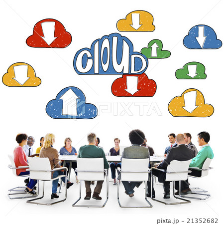 Cloud Link Computing Technology Data Concept 21352682