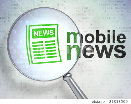 News concept: Newspaper and Mobile News with 21353509