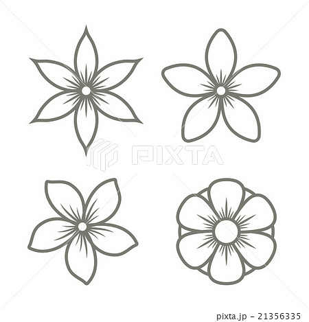 Copy The Picture Using Grid Lines. The Simple Template Game For Children  And Adults. Easy Drawing Of The Jasmine Flower. Vector Educational Game.  Preschool Educational Programm Tutorial. Royalty Free SVG, Cliparts,  Vectors,