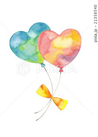 Two Balloons Pink And Light Blue Stock Illustration