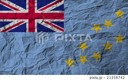 Flag of Tuvalu with old texture. Vector Flag of Tuvalu with old texture. Vector 21356742