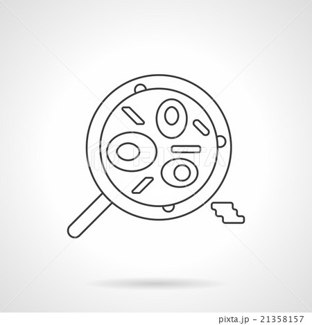 Mexican food dish flat thin line vector icon Mexican food dish flat thin line vector icon 21358157