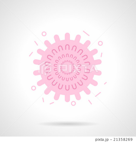 Virion flat color design vector icon 21358269