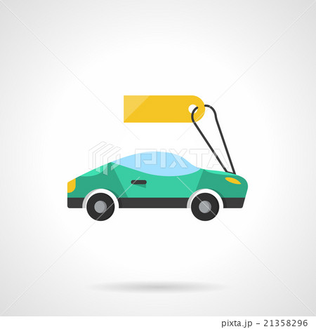 Sale of new cars flat color vector icon Sale of new cars flat color vector icon 21358296