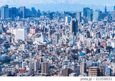 東京・ビジネス街と住宅の風景 東京・ビジネス街と住宅の風景 21358631