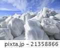 Mound of snow and ice in springtime 21358866