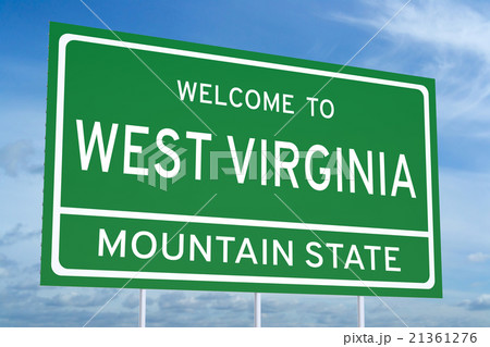 Welcome to West Virginia state road sign Welcome to West Virginia state road sign 21361276