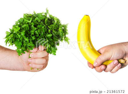 banana like a big penis and parsley 21361572
