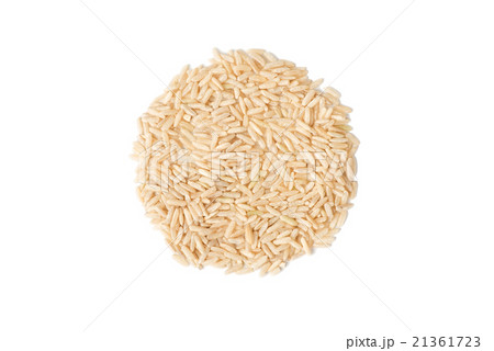 Raw brown rice isolated on white background Raw brown rice isolated on white background 21361723