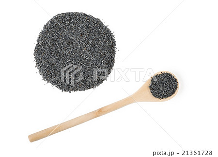 poppy seeds isolated on white background 21361728