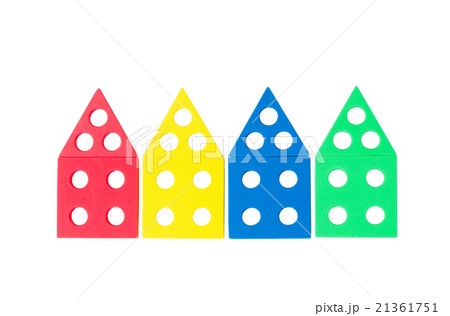 series of bright colored houses 21361751