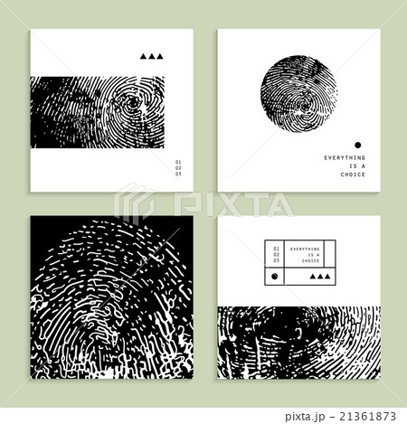 Creative cards. Unusual backgrounds. Vector. 21361873