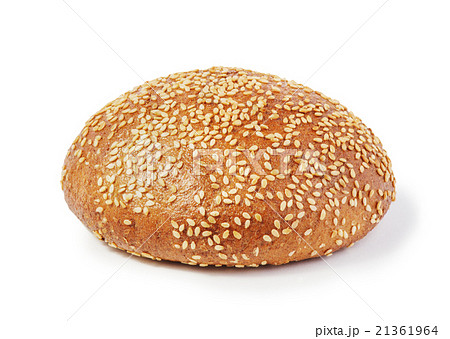Hamburger bun on a white background 21361964