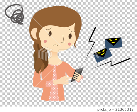 收到垃圾郵件的女性 21365312