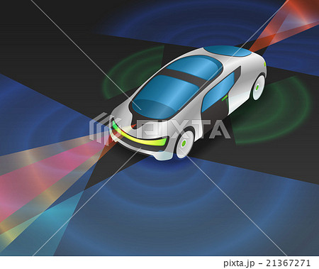 セーフティカー／自動運転　イメージイラスト 21367271
