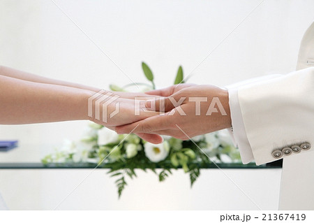 新郎と新婦の手 新郎と新婦の手 21367419