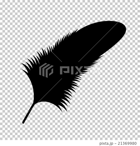 Feather Silhouette Stock Illustration