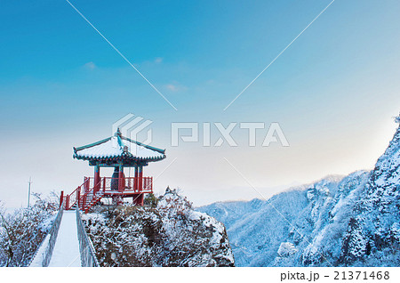 Landscape in winter,Guemosan in korea Landscape in winter,Guemosan in korea 21371468