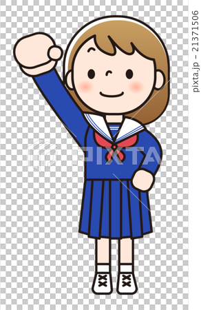 女子中学生-ポーズ 女子中学生-ポーズ 21371506