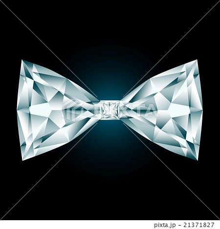 diamond bow tie on black background 21371827