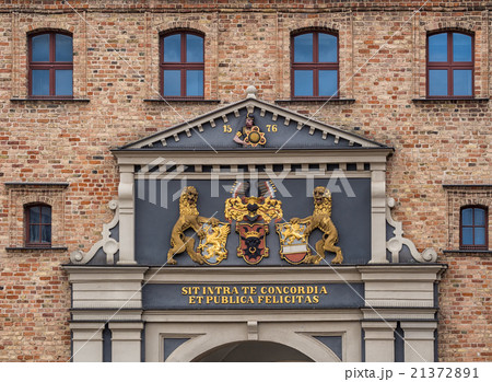 Detail of the Steintor in Rostock (Germany). 21372891