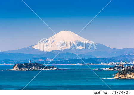 富士山と湘南海岸 21374380