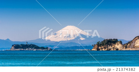 富士山と湘南海岸 21374382