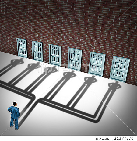 Businessman Door Choice 21377570