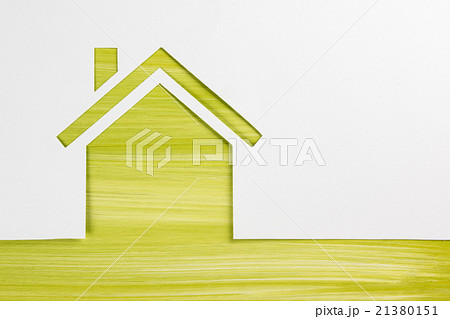 Real Estate Concept.  Paper house figure and blank 21380151