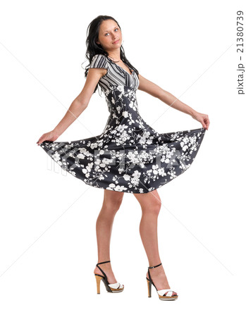 Full length of young elegant female 21380739