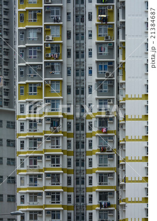 香港の高層住宅　クローズアップ 21384687