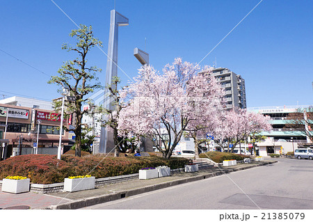 岩倉駅西口　駅前ロータリーのさくら 21385079