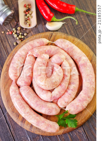 raw sausages 21385557